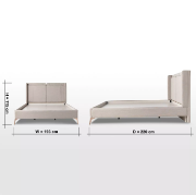 Upholstered kingsize bed