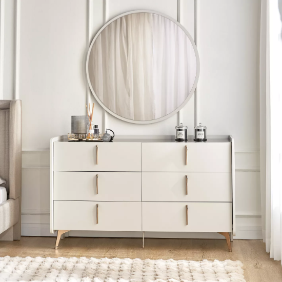 Dressing table and mirror
