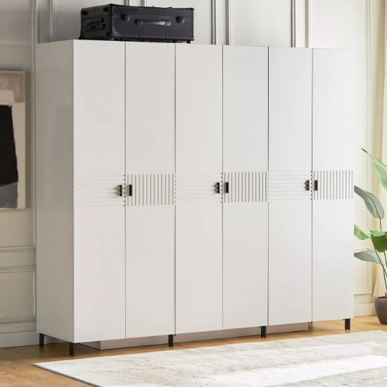 6-Door wardrobe with drawers