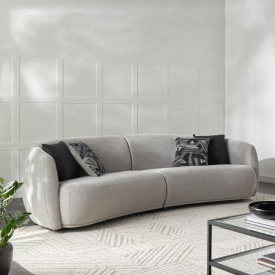 4-Seater fabric sofa