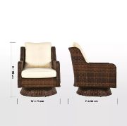 Outdoor swivel chair
