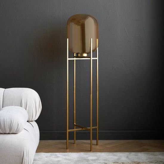 Glass floor lamp