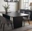 6-Seater dining set charcoal/grey