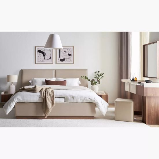 Queen bed with  storage-160x200 cm