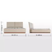 Queen bed with  storage-160x200 cm