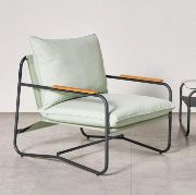 4-Seater outdoor lounge set with glass table