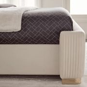 Beige king bed-180x200 cm