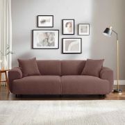 Modern 91"W three-seater couch