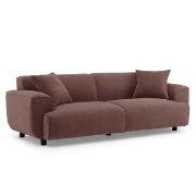 Modern 91"W three-seater couch