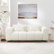 White  upholstered Sofa