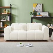 White  upholstered Sofa