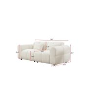 White  upholstered Sofa