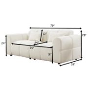 White  upholstered Sofa
