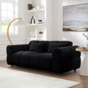 Black upholstered Sofa