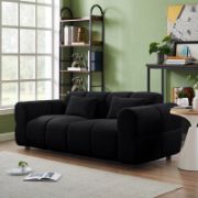 Black upholstered Sofa