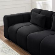 Black upholstered Sofa