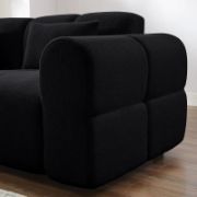 Black upholstered Sofa
