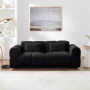 Black upholstered Sofa