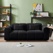 Black  upholstered Sofa