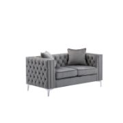 Velvet 34'' Reception Loveseat