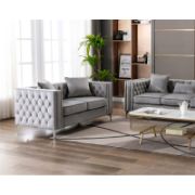 Velvet 34'' Reception Loveseat