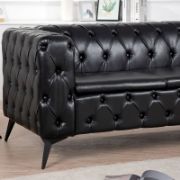84.06'' Faux Leather Sofa