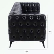 84.06'' Faux Leather Sofa