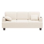 Modern style corduroy reception sofa