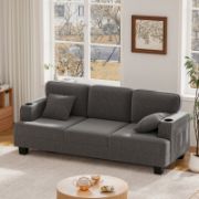 Modern style corduroy reception sofa