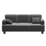 Modern style corduroy reception sofa