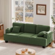 Modern style corduroy reception sofa