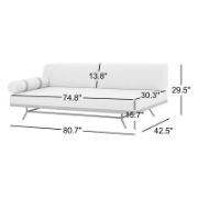 81" Upholstered Convertible Sofa