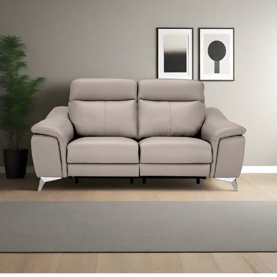69" Italian Top Grain Leather 2 seat sofa