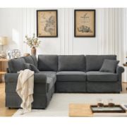 Modular Sectional Sofa Set, Convertible L Shaped Couch , 5 Seat