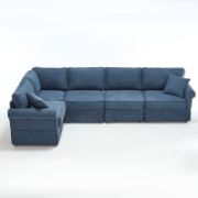 Modular Sectional Sofa Set, Convertible L Shaped Couch , 5 Seat