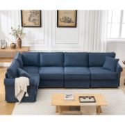 Modular Sectional Sofa Set, Convertible L Shaped Couch , 5 Seat