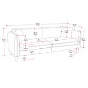 83'' Upholstered Bouclé Sofa