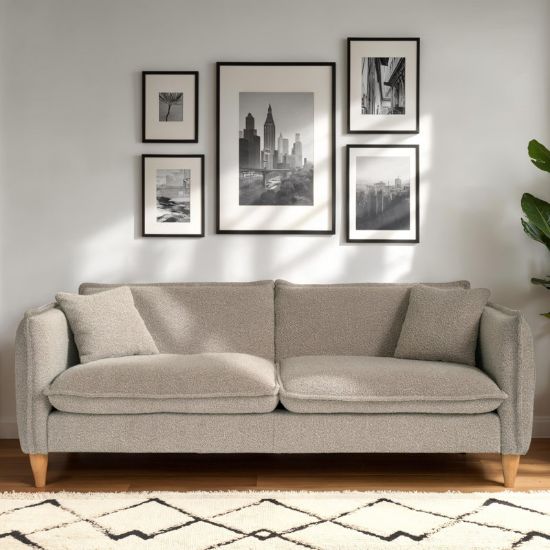 83'' Upholstered Bouclé Sofa