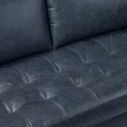 82'' Full-Grain Genuine Italian Leather Sleeper Sofa