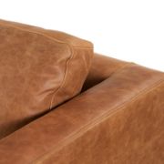 82'' Full-Grain Genuine Italian Leather Sleeper Sofa