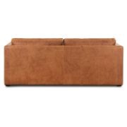 82'' Full-Grain Genuine Italian Leather Sleeper Sofa