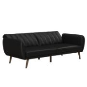 81.5'' Vegan Leather Convertible Sofa