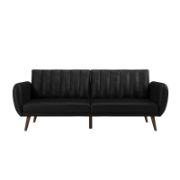 81.5'' Vegan Leather Convertible Sofa