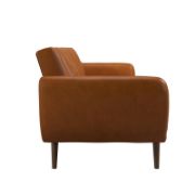 81.5'' Vegan Leather Convertible Sofa