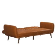 81.5'' Vegan Leather Convertible Sofa