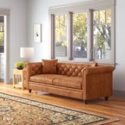 Full-Grain Genuine Italian Leather Sofa