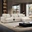 Corduroy Sectional Sofa With Bluetooth Speakers