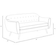 Flared Arm Sofa