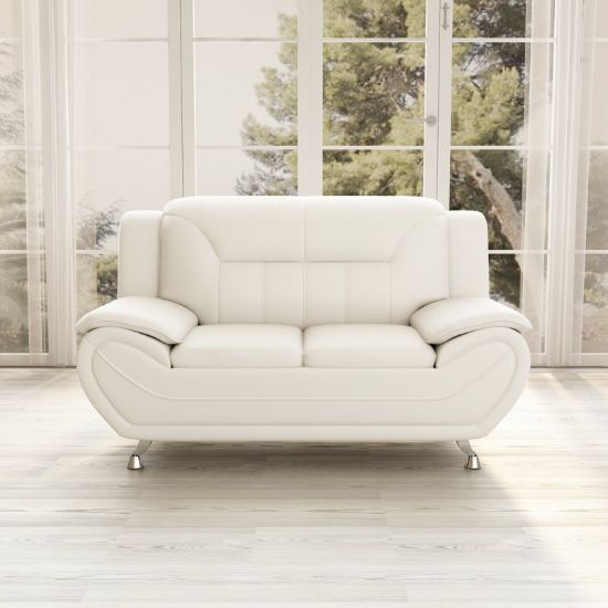 Faux Leather Sofa