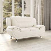 Faux Leather Sofa